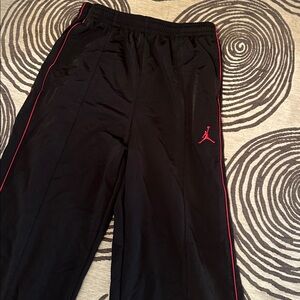 Jordan Kids Black Pants with Red Accents